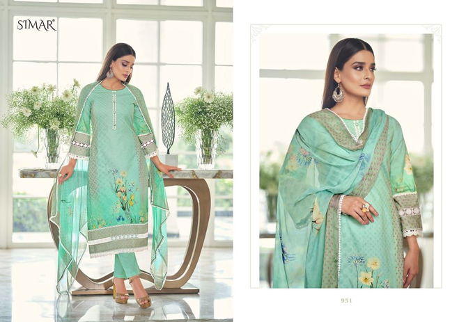 Glossy Simar Nazam 927 Series Ethnic Wear Fancy Printed Salwar Suits Collection